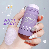 Masque solide au thé vert pour un nettoyage en profondeur du visage, contre l'acné, les pores dilatés et les points noirs, masque facial en argile avec logo personnalisé