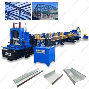 Nueva máquina formadora de rollos <span class=keywords><strong>C</strong></span> Purlin <span class=keywords><strong>C</strong></span>/Z/U Channel Purline Laminado en frío 8-18 m/min Bomba de motor CR12 de azulejo de color de acero galvanizado - Product Image 5