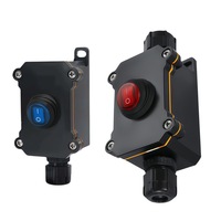 Cordon d'alimentation en ligne 220V avec interrupteur à bascule marin marche/arrêt, boîtier de jonction étanche IP68, connecteur de courant 6A pour extérieur KCD1