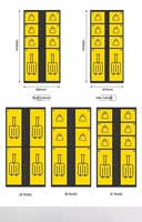 Casiers à bagages électroniques pour gares et aéroports, accepteurs de billets/pièces, paiement mobile, casiers intelligents à fixation au sol, étanches