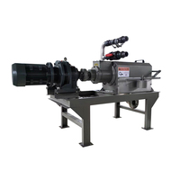 Séchoir à fumier d'animaux Séparateur solide-liquide avec déshydrateur de poulet Moteur 220V PLC et moteur Garantie 1 an