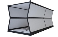 Maison conteneur extensible de luxe préfabriquée Cabine pliante de type Z pour bureau et hôtel
