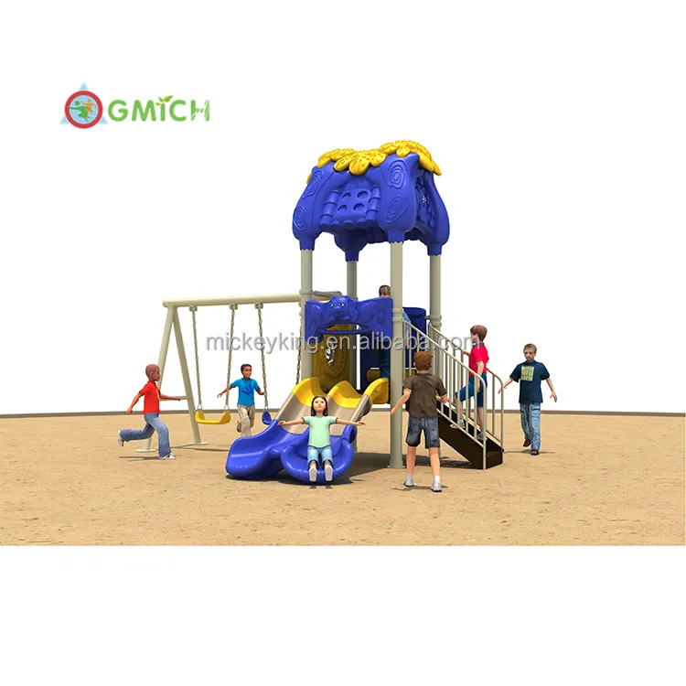 conjunto de playgrounds ao ar livre instalações de parques de diversões fabricam playgrounds