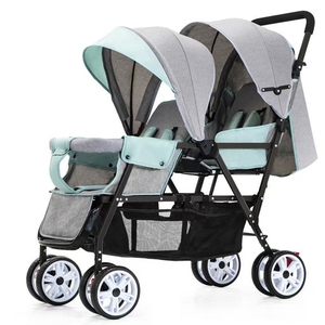 Poussette jumelle nouveau-né double <span class=keywords><strong>confort</strong></span> de voyage de haute qualité pour bébé et enfant en bas âge avec double siège - Product Image 4