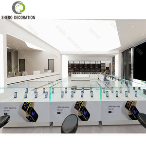 Meubles de magasin de téléphonie mobile modernes, vitrine d'exposition de téléphones portables intelligents avec armoire murale en bois pour magasin de téléphonie mobile - Product Image 6