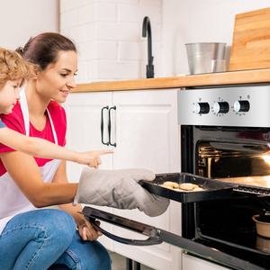 Junsky-Horno de <span class=keywords><strong>pared</strong></span> de convección integrado de 24 pulgadas, 3200W 65L con <span class=keywords><strong>asador</strong></span>, control de puerta de vidrio de triple capa, acero inoxidable - Product Image 6