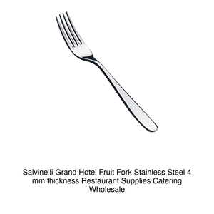 Fourchette à fruits Salvinelli Grand Hotel en acier inoxydable, épaisseur 4 mm, fournitures de restaurant, restauration en gros - Product Image 2