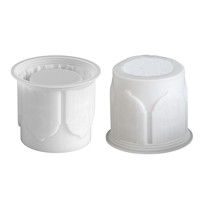 Exquis style européen Relief Sculpture Palais Bâtiment Graphique DIY Silicone Ciment Résine Plâtre Pot De Fleur Pot Vase Moule