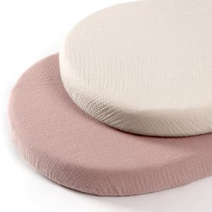 Juego de Sábanas para <span class=keywords><strong>Cuna</strong></span> de Bebé de 2 Piezas, Transpirables, de Hilo de Algodón Teñido, con Funda Extraíble y Lavable, Juego de Ropa de Cama para <span class=keywords><strong>Cuna</strong></span> - Product Image 2