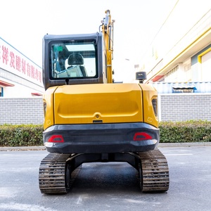 Mini-excavatrice sur chenilles HT60 de 6 tonnes, système hydraulique, pelle rétrocaveuse agricole, excavatrice compacte sur chenilles, matériel de construction - Product Image 4