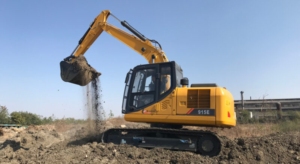 Machine de terrassement à faibles émissions 915E, excavatrice sur chenilles amphibie de 14 tonnes - Product Image 3