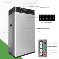 Système d'osmose inverse commercial à haut débit 1200GPD avec boîtier en acier inoxydable, machine de traitement de l'eau pure par osmose inverse industrielle
