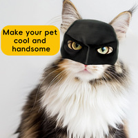 Masque de chat Batman créatif pour animaux de compagnie - Fournitures de bricolage pour toutes les saisons