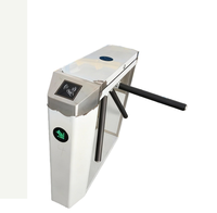 Torniquete Trípode Automático con Lector de Tarjetas RFID, Puerta de Control de Acceso de Acero Inoxidable para Gimnasio, Oficina, Fábrica