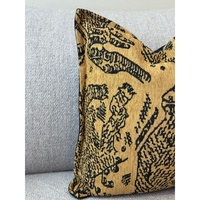 Ensemble de coussins décoratifs matelassés en coton et lin jacquard, projet DIY, abstrait géométrique moderne, broderie personnalisable, pour canapé et chambre