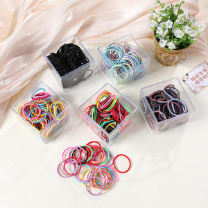 Attaches pour cheveux de bébé, petits chouchous en nylon, mignons, pour filles, haute élasticité, durables, accessoires pour cheveux non abîmant les cheveux - Product Image 1