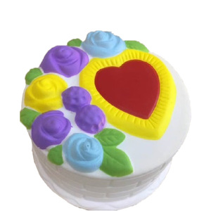 Juguetes Antiestrés de PU de Rebote Lento y Duradero de Fábrica Jincan, Inspirados en Hamburguesas, Pasteles de Fresa y Unicornios - Product Image 4