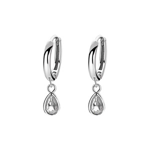 Women'<strong>s</strong> Trendy Water Drop Ear Buckle Japanese Korean Fresh <strong>Girl</strong> Simple Short Single Diamond <strong>Earrings</strong> Fashionable Jewelry <strong>Earring</strong> - Product Image 4