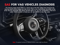 ANCEL VD500 Scanner OBD2 pour VW Audi Skoda Seat, outil de diagnostic complet du système, réinitialisation des plaquettes de frein EPB, réinitialisation de l'huile, adaptation de l'accélérateur