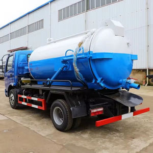 Camiones de vacío diésel pequeños y manuales de 2000 galones y 10 m para la venta, superaspiradores para inodoros, limpieza de alcantarillado y succión de aguas residuales - Product Image 4