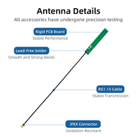 Antenne intégrée PCB LoRa GSM à polarisation verticale 15dBi, connecteur RF à fréquence personnalisée pour terminaux de communication sans fil IoT