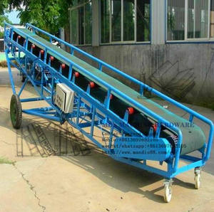 Inclinazione <span class=keywords><strong>mobile</strong></span> di gomma nastro trasportatore per la sabbia, pietre, carboni - Product Image 5