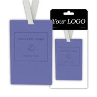 Diffuseurs de parfum en plastique personnalisés longue durée pour armoire et voiture, cartes parfumées avec certificat MSDS, forme d'huile aromatique