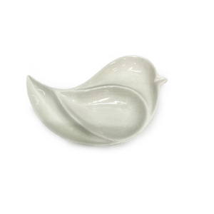 Ceramic White Dove bird design jewelry display plate earrings necklace ring tray - Product Image 1