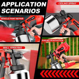 Pistolet <span class=keywords><strong>de</strong></span> pulvérisation électrique portatif JUWEI pour pulvérisateur <span class=keywords><strong>de</strong></span> <span class=keywords><strong>peinture</strong></span> sans air, niveau DIY, sans fil, alimentation par pression, bidon <span class=keywords><strong>de</strong></span> <span class=keywords><strong>peinture</strong></span> - Product Image 5
