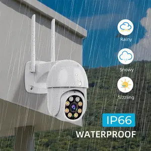 Innotronik Icsee App 3MP Pan Tilt IP Camera Auto Tracking Waterproof IP65 Colored Night Vision 5V Power Supply Camera