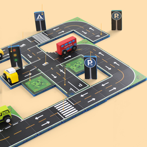 Blocchi Magnetici da Costruzione MNTL per Bambini, Accessori per Strade e Ferrovie, Giocattoli Creativi per la Città - Product Image 4