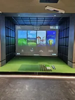 Simulateur de golf haut de gamme 4K KT-4K, durable, personnalisable, en plastique, pour usage intérieur