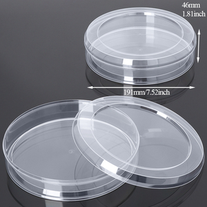 SUNSHING Acrylic Round Chocolate <b>Box</b> with Clear Lid Plastic Cookies Biscuits Gift Packaging <b>Box</b> for Candy Treats Snack Container - Product Image 3