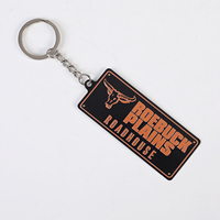 Porte-clés souvenir personnalisé avec logo, plaque d'immatriculation miniature en aluminium