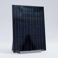 Panneau solaire rigide noir 50W hors réseau 12 volts, module PV mono pour camping-car, remorque, bateau