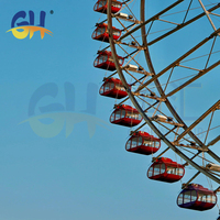 Grande Roue Géante Professionnelle de 108 Mètres avec Vue Panoramique pour Parc d'Attractions Extérieur
