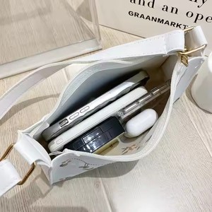 2025 thiết kế mới thêu da của phụ nữ túi xách PU lót với dây đeo duy nhất thời trang mùa hè Túi với nách khoang - Product Image 3