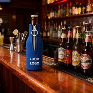 Manchon isotherme pour bière personnalisé avec logo, avec fermeture éclair, en néoprène, pour garder la bière chaude ou froide, coozies pour canettes - Product Image 4