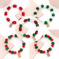 Bracelet en acier inoxydable de haute qualité avec breloque ours audacieux, bijou perlé pour femme, style Tusi espagnol