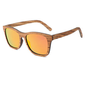 ゼブラウッドUV400偏光天然木シェードカスタムロゴメガネレンズの色の選択 - Product Image 6