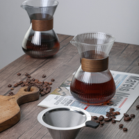Nouvelle Bouilloire en Verre Borosilicate Haute Qualité, Ensemble Théière et Tasses en Verre Rayé pour la Maison