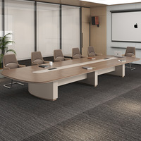 Table de conférence extensible moderne haut de gamme avec chaises en bois et pieds en acier inoxydable – Mobilier de bureau garantie 1 an