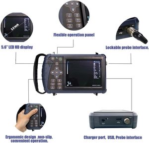 Échographe vétérinaire portable DAWEI S1 pour chien avec sonde micro-convexe 6,5 MHz pour chiens, chats, lapins et petits <span class=keywords><strong>animaux</strong></span>. - Product Image 2