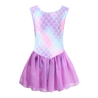 GL00049 Robe de danse tutu de ballet, justaucorps de gymnastique rythmique pour filles, jupe portefeuille pour entraînement et compétition