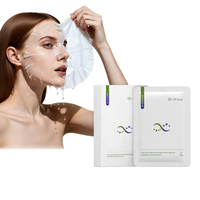 Masque facial en feuille de collagène à l'acide hyaluronique de qualité médicale, sans parfum, anti-âge, hydratation intense, réparation post-soin pour tous