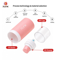 Flacon pompe airless sous vide 15 ml, emballage cosmétique vide, impression couleur du logo, conteneur pour sérum, crème, soins de la peau