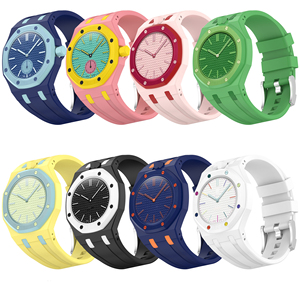 Nouveaux bracelets de montre intelligents en silicone et caoutchouc populaires pour <span class=keywords><strong>Swatch</strong></span> & AP Royal Pop Wristband - Product Image 1