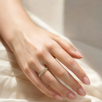 Bague en argent sterling 925 avec moissanite synthétique en forme de poire, sertie de griffes, luxueuse, tendance, unisexe, certifiée par une tierce partie, 2,6g Hongyun
