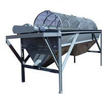 Machine de criblage rotative vibrante à tambour pour l'extraction d'or dans le sable et la terre, avec moteur et boîte de vitesses - Prix