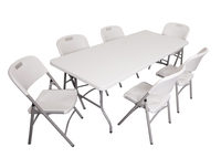 Table d'événement rectangulaire en gros Table pliante en HDPE de haute qualité